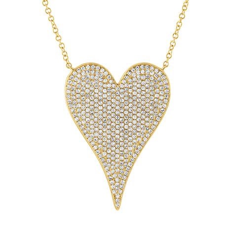 diamond chain amazon|diamond heart necklace with chain.